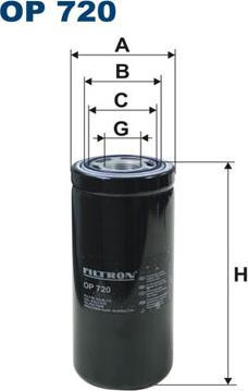 Filtron OP720 - Oil Filter www.parts5.com