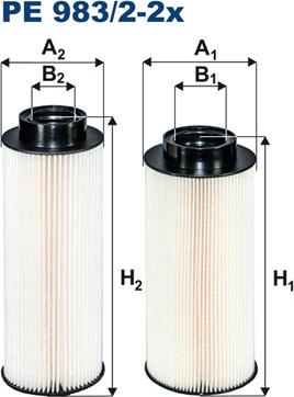 Filtron PE983/2-2x - Kütusefilter www.parts5.com