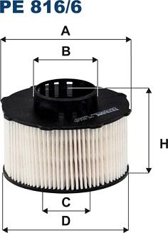 Filtron PE 816/6 - Filtru combustibil www.parts5.com