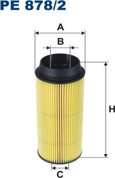 Filtron PE878/2 - Fuel filter www.parts5.com