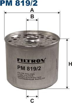 Filtron PM819/2 - Топливный фильтр www.parts5.com