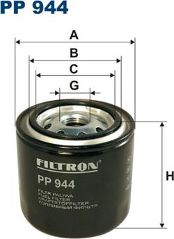 Filtron PP944 - Топливный фильтр www.parts5.com