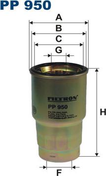 Filtron PP950 - Filtru combustibil www.parts5.com