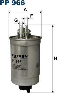 Filtron PP966 - Filtro combustible www.parts5.com