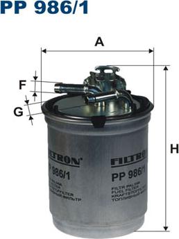 Filtron PP986/1 - Fuel filter www.parts5.com