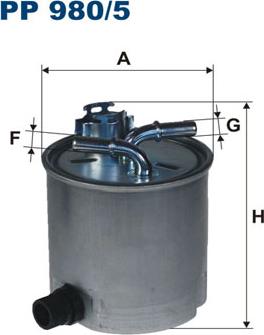 Filtron PP980/5 - Üzemanyagszűrő www.parts5.com