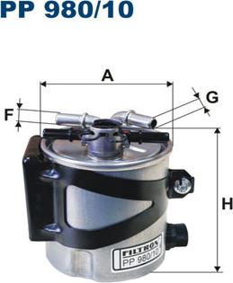 Filtron PP980/10 - Filtr paliwa www.parts5.com