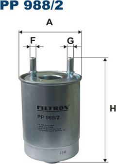 Filtron PP988/2 - Filtre à carburant www.parts5.com