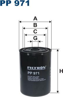 Filtron PP971 - Топливный фильтр www.parts5.com