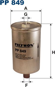 Filtron PP849 - Топливный фильтр www.parts5.com