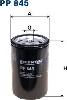 Filtron PP845 - Palivový filtr www.parts5.com