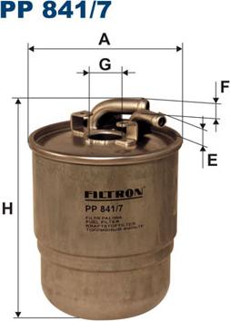 Filtron PP841/7 - Filtro combustible www.parts5.com