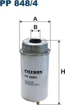 Filtron PP848/4 - Filtru combustibil www.parts5.com