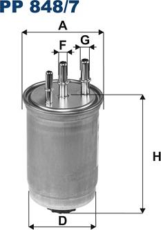 Filtron PP 848/7 - Filtru combustibil www.parts5.com