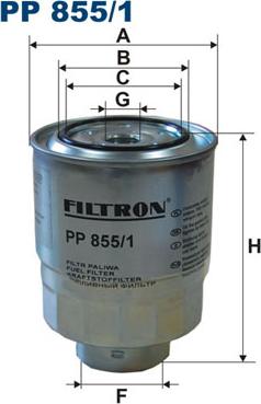 Filtron PP855/1 - Filtr paliwa www.parts5.com