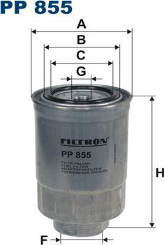 Filtron PP855 - Filtro combustible www.parts5.com