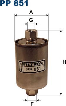 Filtron PP851 - Filtru combustibil www.parts5.com