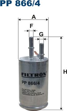 Filtron PP866/4 - Filtru combustibil www.parts5.com