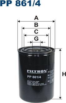 Filtron PP861/4 - Fuel filter www.parts5.com