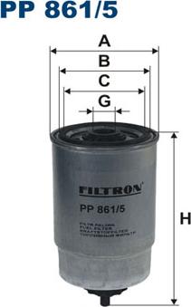 Filtron PP861/5 - Filter goriva www.parts5.com