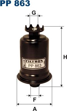 Filtron PP863 - Fuel filter parts5.com