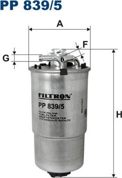 Filtron PP839/5 - Горивен филтър www.parts5.com