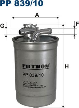 Filtron PP839/10 - Filtro combustible www.parts5.com