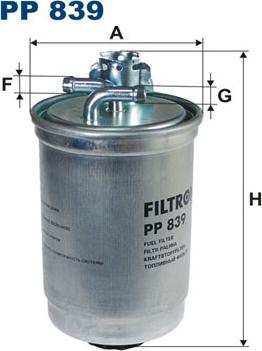 Filtron PP839 - Fuel filter parts5.com