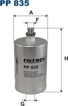 Filtron PP835 - Fuel filter parts5.com