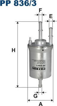 Filtron PP836/3 - Filtru combustibil www.parts5.com