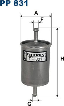 Filtron PP831 - Топливный фильтр www.parts5.com