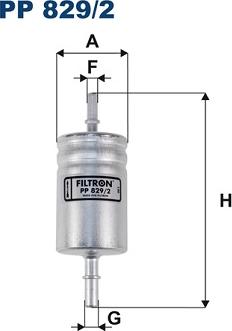 Filtron PP 829/2 - Fuel filter parts5.com