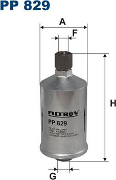 Filtron PP829 - Üzemanyagszűrő www.parts5.com