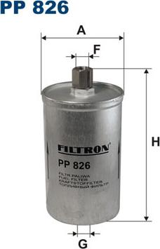 Filtron PP826 - Fuel filter www.parts5.com