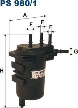 Filtron PS980/1 - Filtar za gorivo www.parts5.com