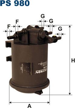 Filtron PS980 - Filtr paliwa www.parts5.com