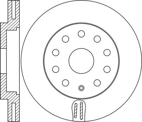 Kamoka 103308 - Disc frana www.parts5.com