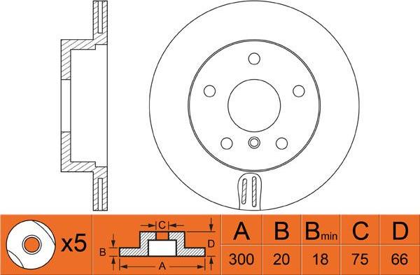 Swag 20 92 4475 - Disc frana www.parts5.com