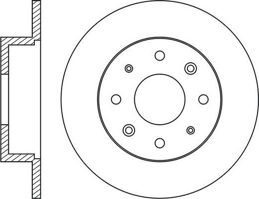 Brembo 08.9605.10 - Disco de freno www.parts5.com