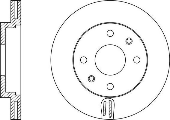 KRAFT AUTOMOTIVE 6045920 - Disc frana www.parts5.com