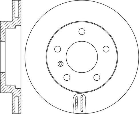 Textar 92055605 - Brake Disc parts5.com