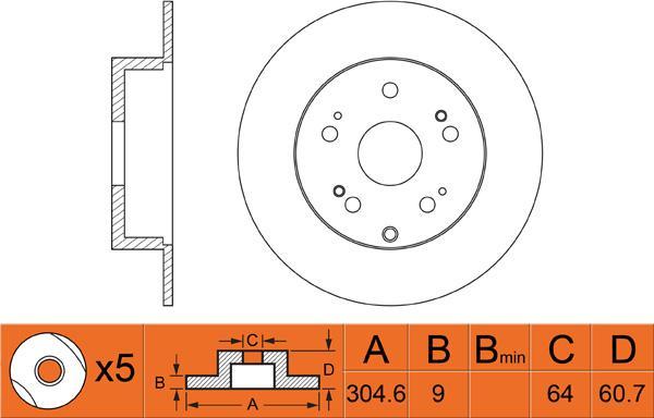 Jurid 562795JC - Tarcza hamulcowa www.parts5.com