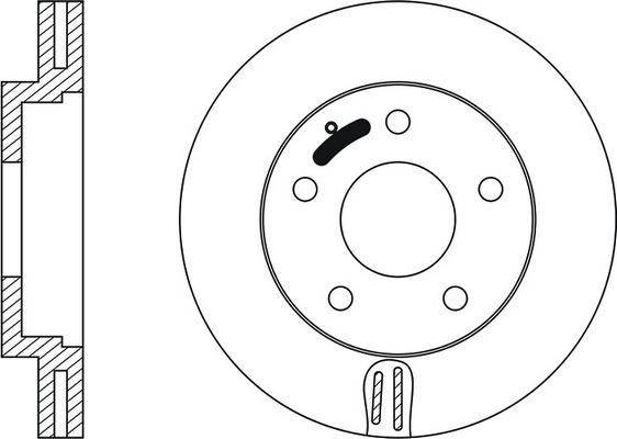 Blue Print ADM54367 - Brake Disc www.parts5.com