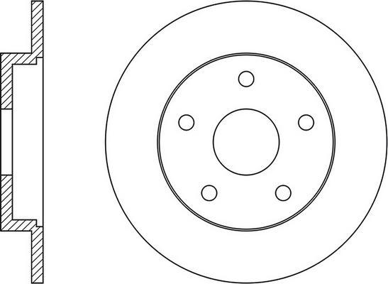 KRAFT AUTOMOTIVE 6052209 - Brake Disc www.parts5.com