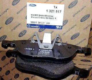 FORD 1 321 517 - Piduriklotsi komplekt,ketaspidur www.parts5.com