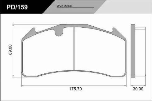 FOMAR Friction 933881 - Комплект спирачно феродо, дискови спирачки www.parts5.com