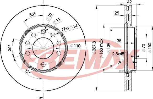 FREMAX BD-9043 - Brake Disc www.parts5.com