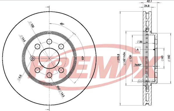 FREMAX BD-9001 - Kočioni disk www.parts5.com