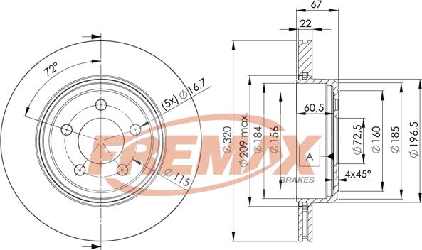 FREMAX BD-9199 - Brake Disc www.parts5.com