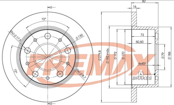 FREMAX BD-4696 - Disc frana www.parts5.com